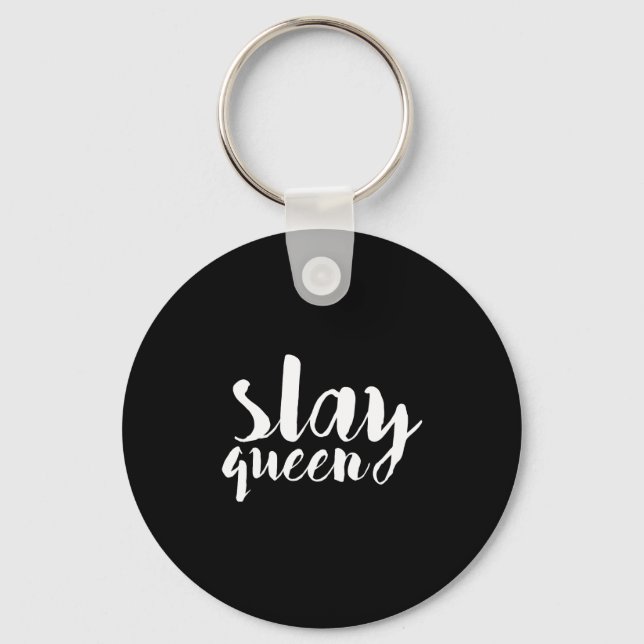 Slay Queen Print Schlüsselanhänger (Vorderseite)