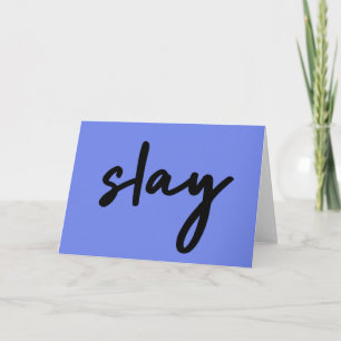 Slay   Urban Blue Modern Trendy Stilvoll Minimalis Karte