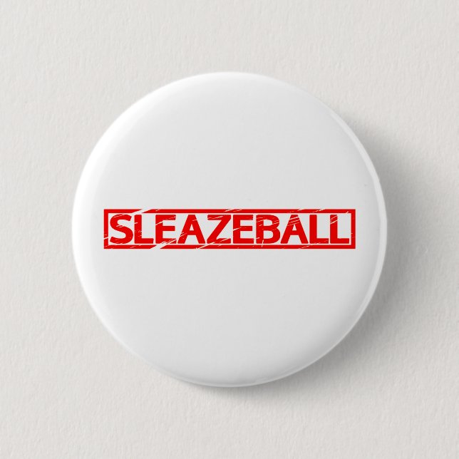 Sleazeball Briefmarke Button (Vorderseite)