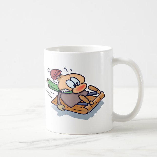 Sledding, bremse ich für niemand! kaffeetasse (Rechts)