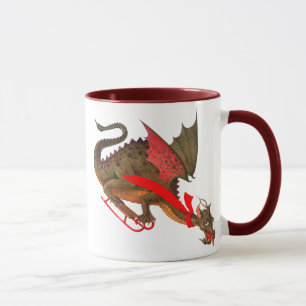 Sledding Drache Tasse