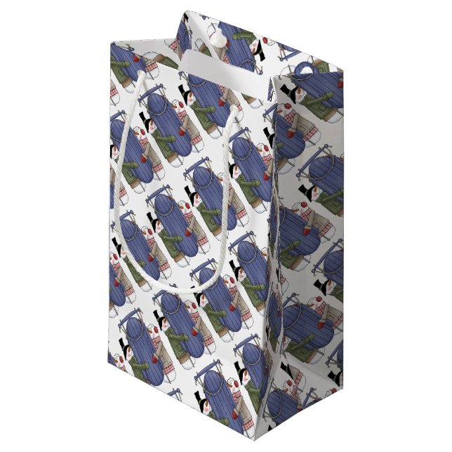 Sledson Couple Kleine Geschenktüte (Vorderseite Schrägansicht)