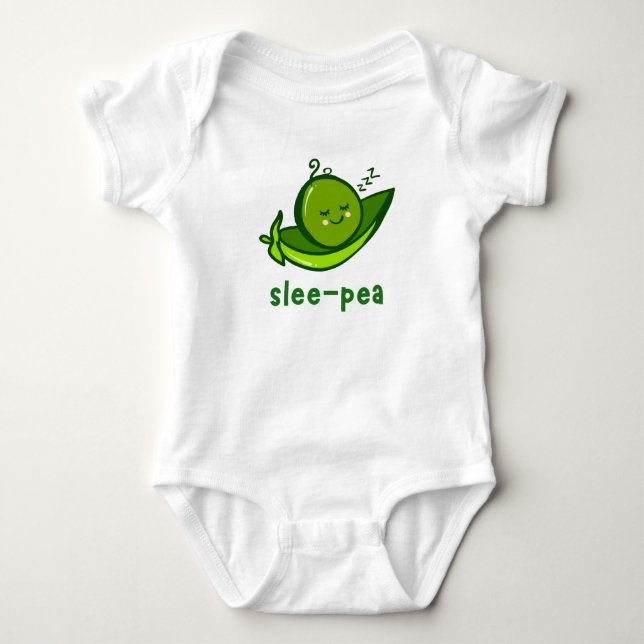Slee-Pea Baby One Piece - Garden Pflanze Lover Bab Baby Strampler (Vorderseite)