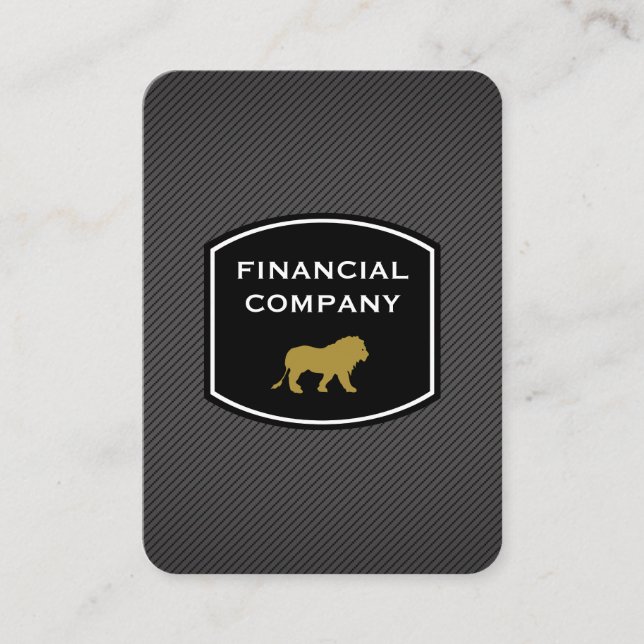 Sleek Beruflich / Lion Visitenkarte (Vorderseite)