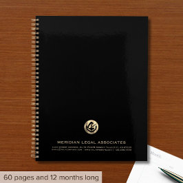 Sleek Black Business Planner Planer
