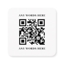 Sleek Black Custom QR Code mit Logo