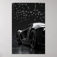 Sleek Black Modern Cars geschützt durch Graphen