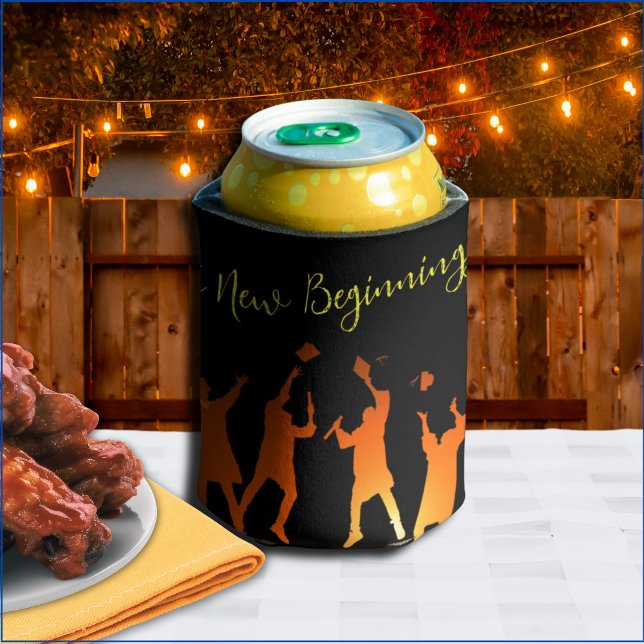 Sleek Black Modern Tech Abschluss Dosenkühler (Von Creator hochgeladen)