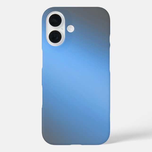 Sleek Blue Ombre - iPhone 16 Fall Hülle (Rückseite)
