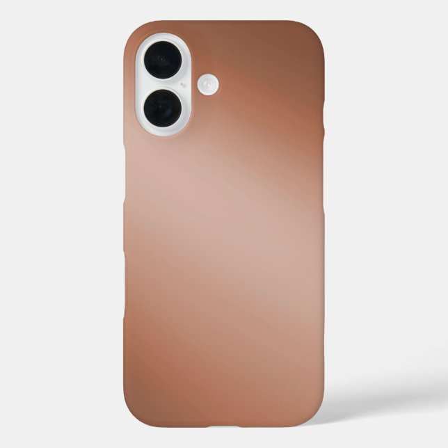 Sleek brawn Ombre - iPhone 16 Fall Hülle (Rückseite)