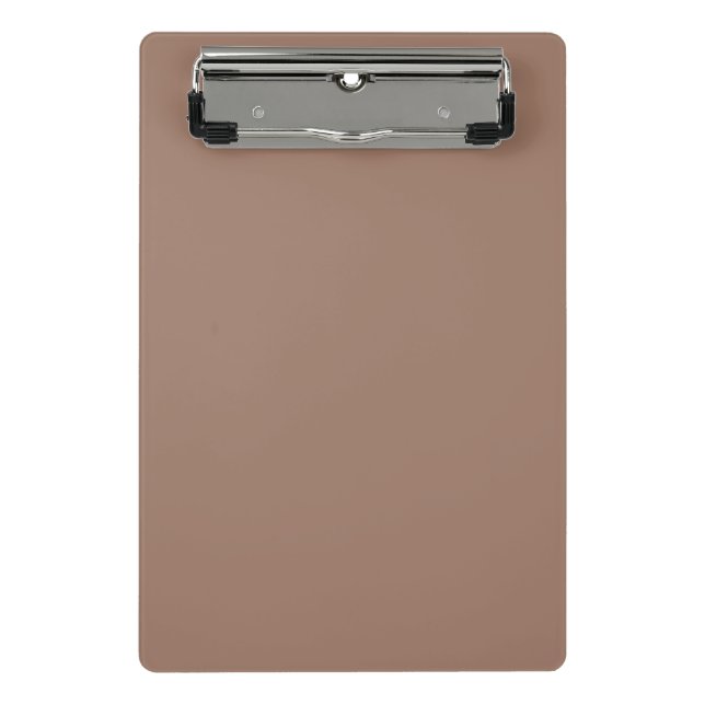 Sleek Brown Mini Clipboard für Profis Klemmbrett (Vorderseite)