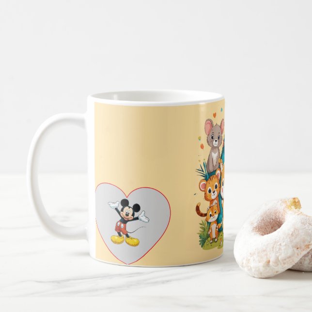 Sleek Ceramic Comfort Coffee Mug (Avec donut)