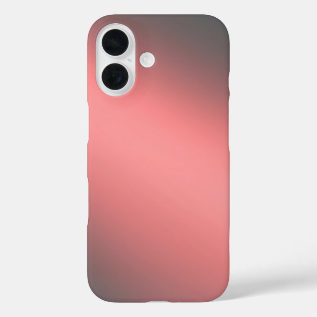 Sleek Coral Ombre - iPhone 16 Fall Hülle (Rückseite)