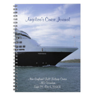 Sleek Cruise Ship Bow Personalisiert Cruise Journa Notizblock