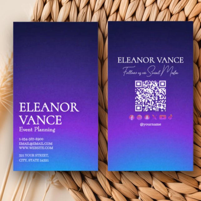 Sleek Elegant Chic Simple Modern Unique Bold Color Visitenkarte (Von Creator hochgeladen)