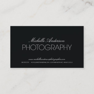 SLEEK FOTOGRAFIE FOTOGRAFISCHE GESCHÄFTSKARTE VISITENKARTE