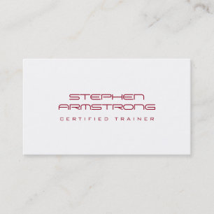 Sleek futuristische Berater red beruflich Visitenkarte
