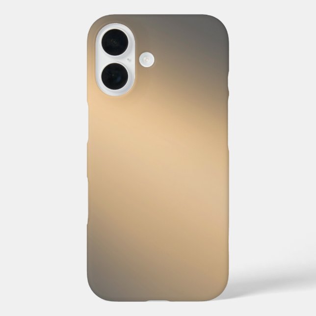 Sleek Golden Ombre - iPhone 16 Fall Hülle (Rückseite)