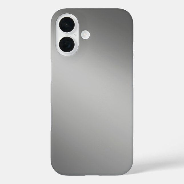 Sleek Gray Ombre - iPhone 16 Fall Hülle (Rückseite)