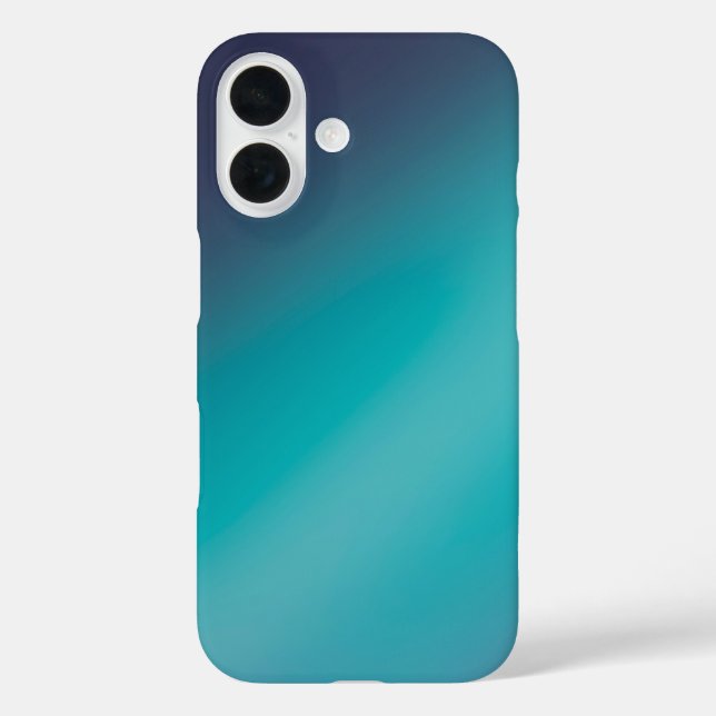 Sleek green Ombre - iPhone 16 Fall Hülle (Rückseite)