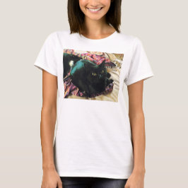 Sleek Kitty Relaxed Fit Jersey T - Shirt