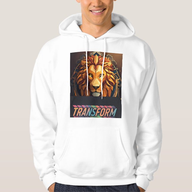"Sleek Loin Design Jacket: Eine Fusion von Stil un Hoodie (Vorderseite)