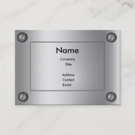 Sleek Metal Groovy - Visitenkarte