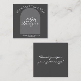 Sleek Minimalist Begleitkarte