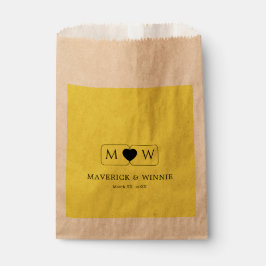 Sleek Minimalistisch Modern Gastgeschenk Hochzeit Geschenktütchen