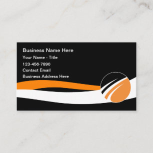 Sleek Modern Business Corporate Logo Business Card Visitenkarte