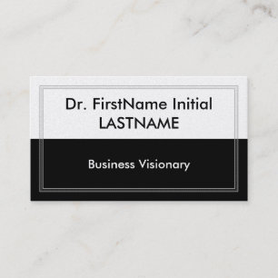 Sleek & Modern Business Visionary Business Card Visitenkarte
