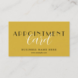 Sleek Professional Appointment Card for Scheduling Terminkarte