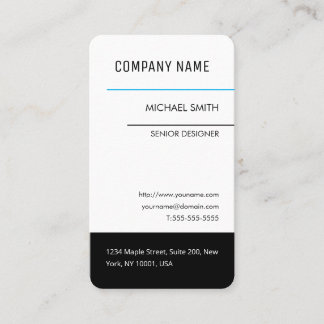Sleek Professional Business Card Visitenkarte