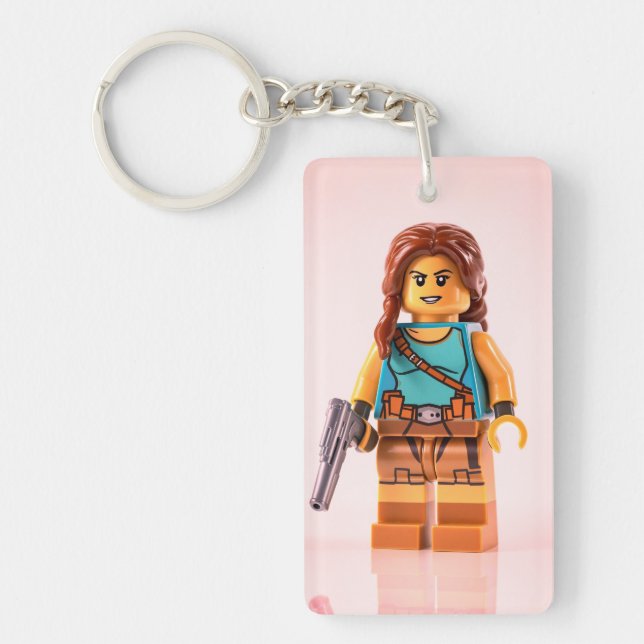 "Sleek Rectangle Keychain – Minimalist Design with (Devant)