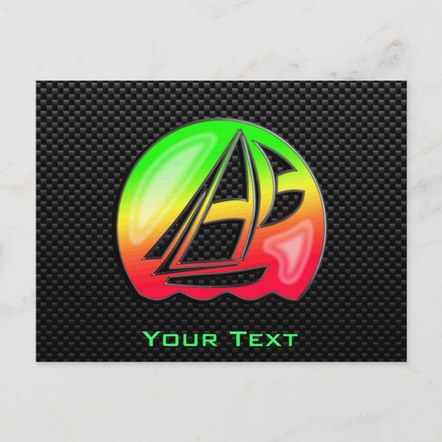 Sleek Sailing Postkarte (Vorderseite)