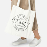 Sleek Siegel Family Wiedersehen oder Vacation Tote Tragetasche<br><div class="desc">Dieses schöne Design kann auf Ihre Lieblingsfarbenkombinationen zugeschnitten werden. Macht ein großartiges Geschenk! In unserem Shop finden Sie stilvolle Schreibwaren und Geschenke: www.berryberrysweet.com.</div>