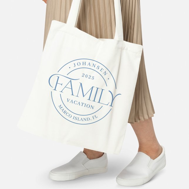 Sleek Siegel Family Wiedersehen oder Vacation Tote Tragetasche (Von Creator hochgeladen)