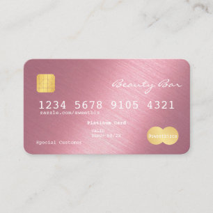 Sleek Simplistic Credit Card Shinreichende Lavende Visitenkarte