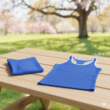 Sleek Solid Cobalt Blue Tank Perfekt für Summer Da