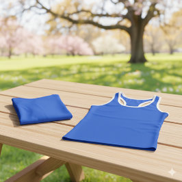 Sleek Solid Cobalt Blue Tank Perfekt für Summer Da Tanktop