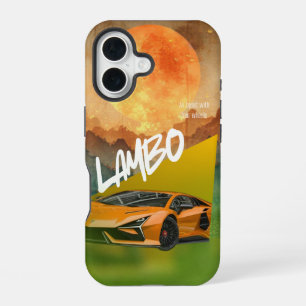 Sleek Sports Car Silhouette Phone Case iPhone 16 Hülle