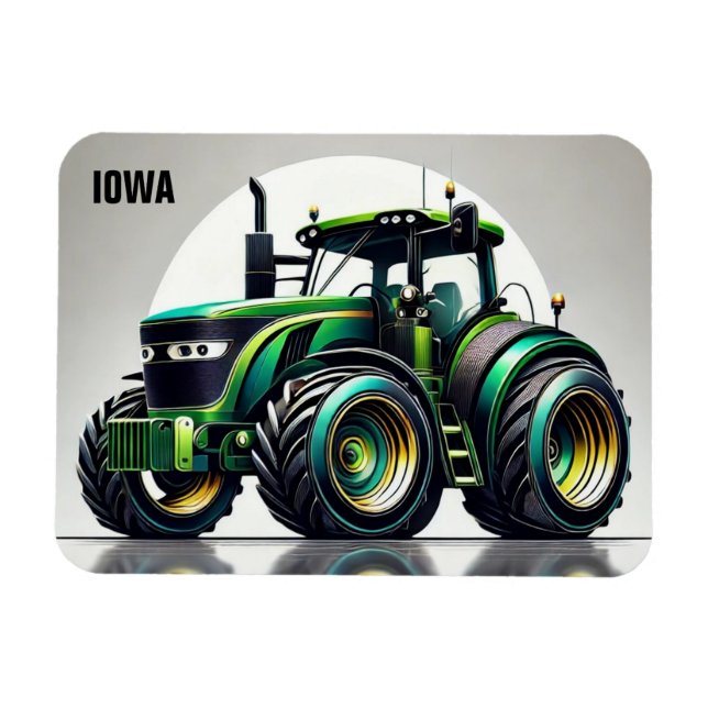 Sleek Tractor Iowa Magnet (Horizontal)