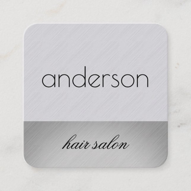 Sleek und modern quadratische visitenkarte (Vorderseite)