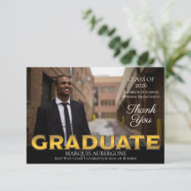 Sleek Uni | Univ Foto Graduate Black | Gold