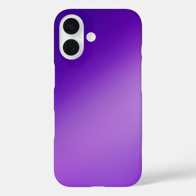 Sleek violet Ombre - iPhone 16 Fall Hülle (Rückseite)