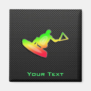 Sleek Wakeboarder Magnet