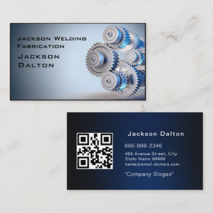 Sleek Welder Welding Metal Fabricator Metalwork B Visitenkarte