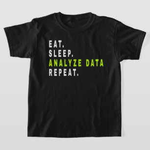Sleep-Analyse Datenwiederholung, Datenanalyst, Fin T-Shirt