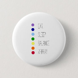 Sleep Balance Einfaches Chakra Design essen Button