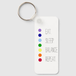 Sleep Balance Einfaches Chakra Design essen Schlüsselanhänger